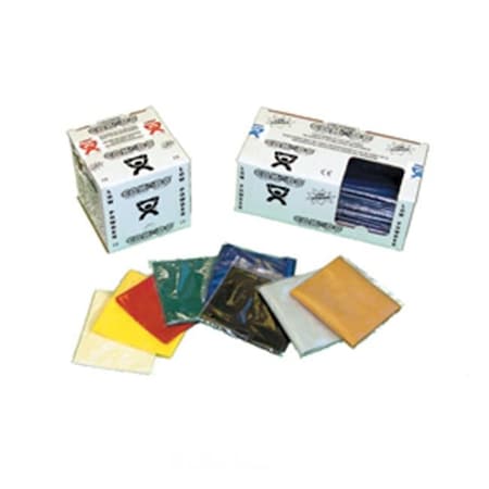 Cando International Cando 10-5204 Low Powder Exercise Band - 4ft Ready to Use - Blue - Heavy 1207037